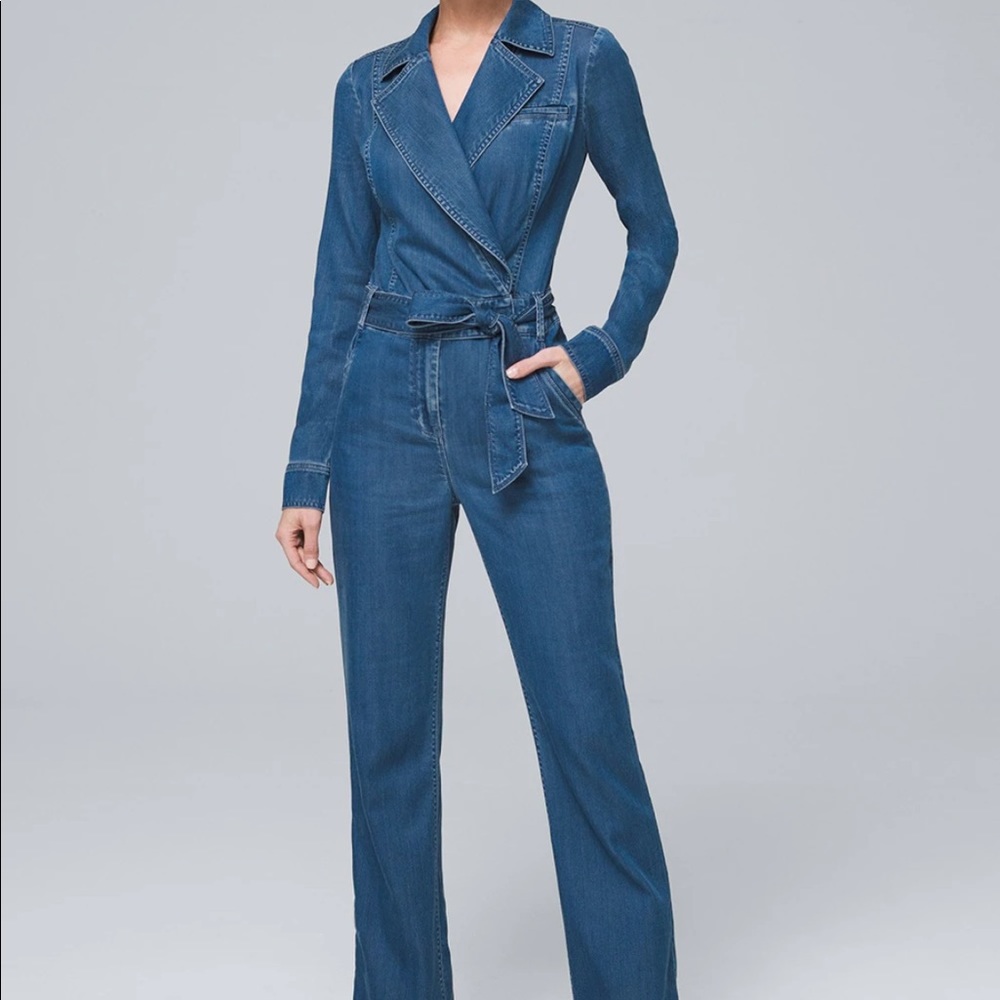 NWOT - WHBM DENIM  JUMPSUIT